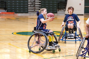 Hannah Smith playing for the Sportable Spokes in Richmond, VA